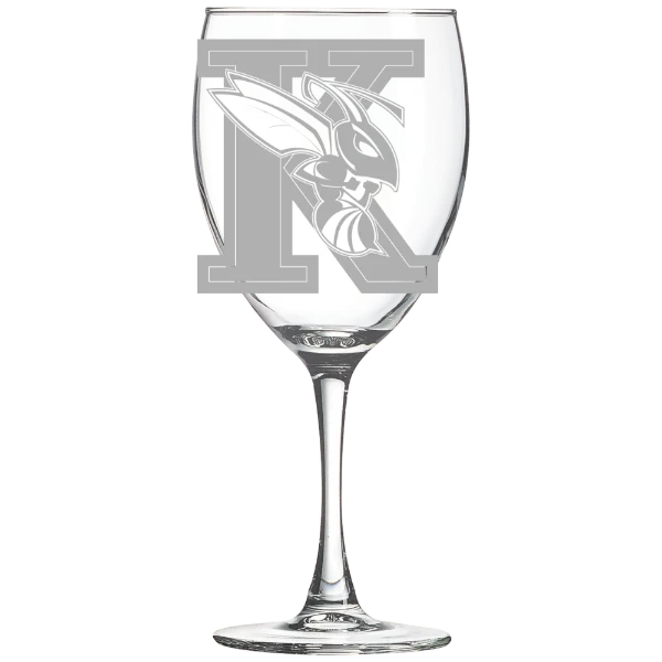 Kalamazoo College Polar Camel 10 1/2 oz. Wine Glass