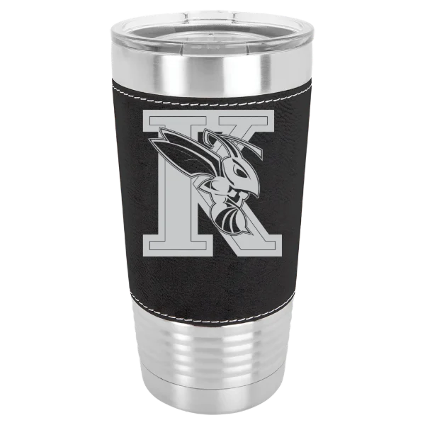 Kalamazoo College Polar Camel 20 oz. Leatherette Grip Tumbler with Standard Lid