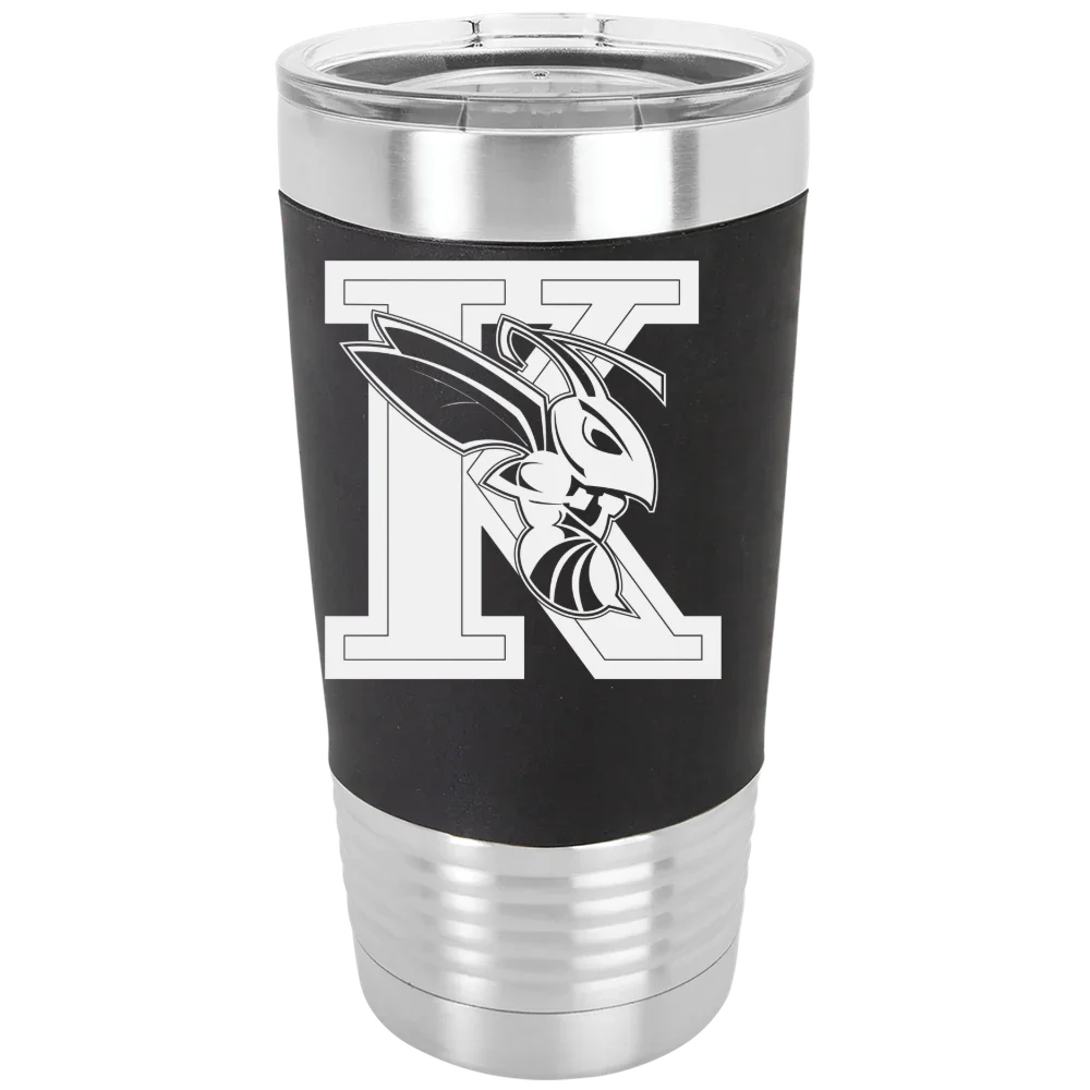Kalamazoo College Polar Camel 20 oz. Silicone Grip Tumbler with Standard Lid
