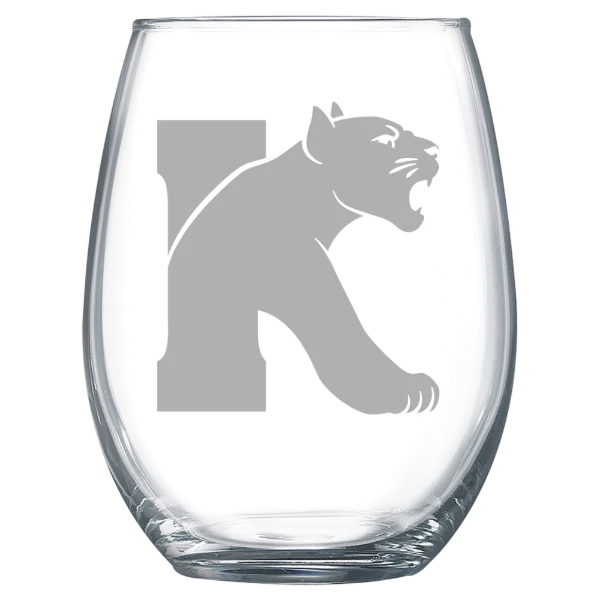 Kean University Polar Camel 15 oz. Stemless Wine Glass