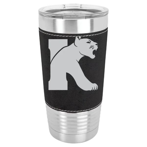 Kean University Polar Camel 20 oz. Leatherette Grip Tumbler with Standard Lid