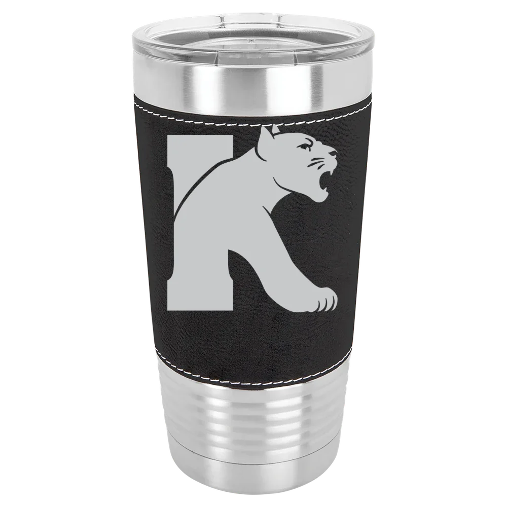 Kean University Polar Camel 20 oz. Leatherette Grip Tumbler with Standard Lid