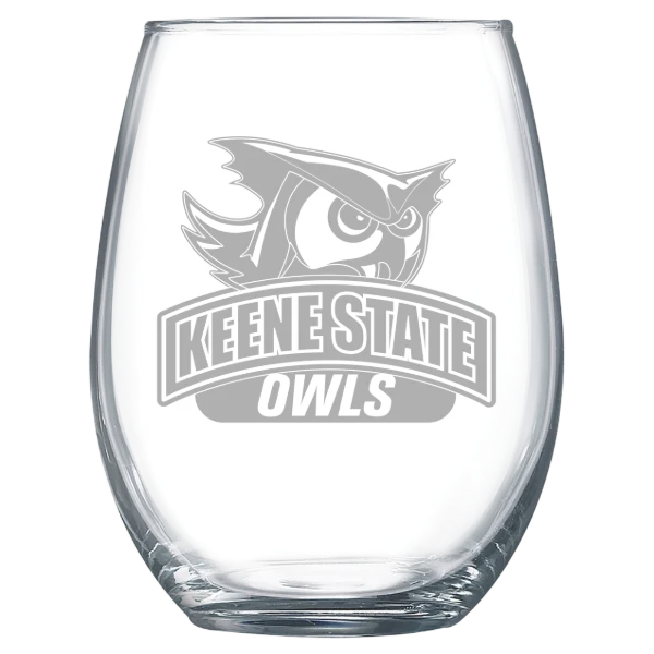 Keene State College Polar Camel 15 oz. Stemless Wine Glass