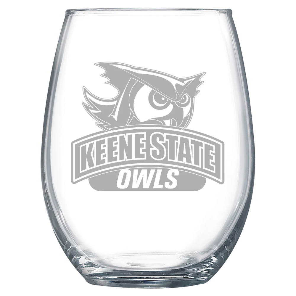 Keene State College Polar Camel 15 oz. Stemless Wine Glass