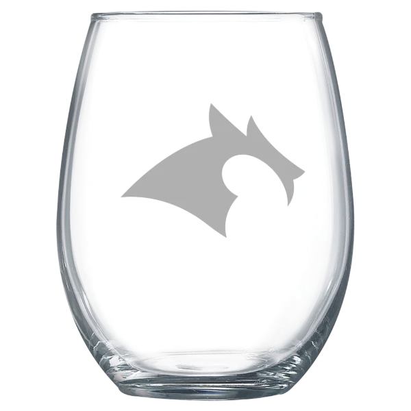 Kenyon College Polar Camel 15 oz. Stemless Wine Glass