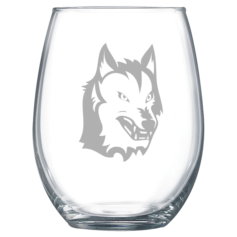 Keuka College Polar Camel 15 oz. Stemless Wine Glass