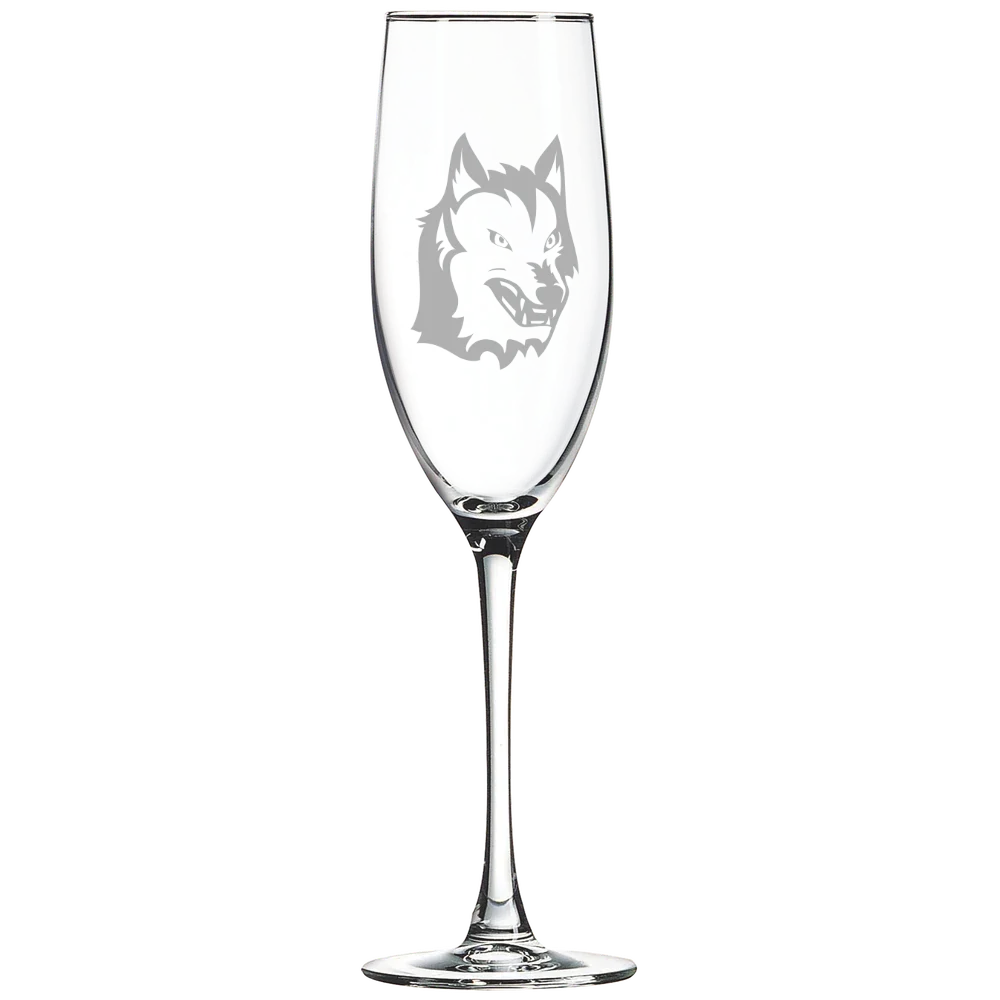 Keuka College Polar Camel 8 oz. Champagne Flute