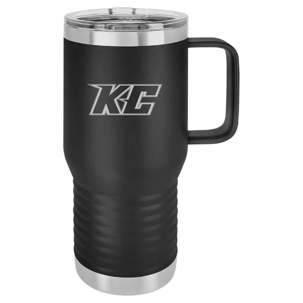 Keystone College Polar Camel 20 oz. Travel Mug with Slider Lid