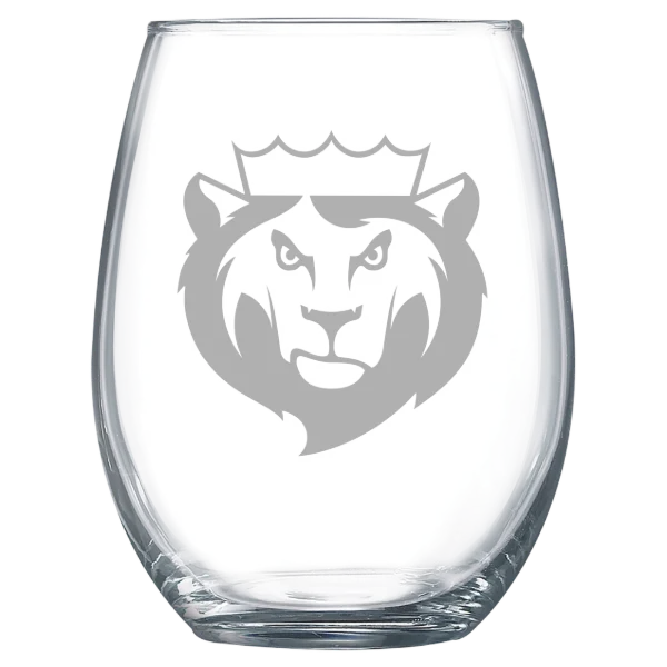King's College (Pennsylvania) Polar Camel 15 oz. Stemless Wine Glass