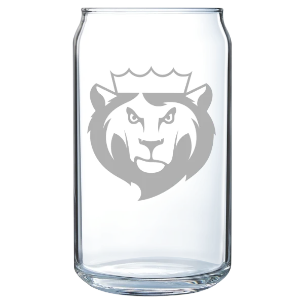 King's College (Pennsylvania) Polar Camel 16 oz. Can Glass