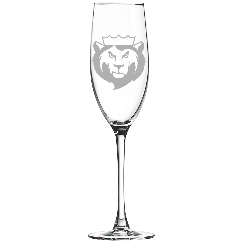 King's College (Pennsylvania) Polar Camel 8 oz. Champagne Flute