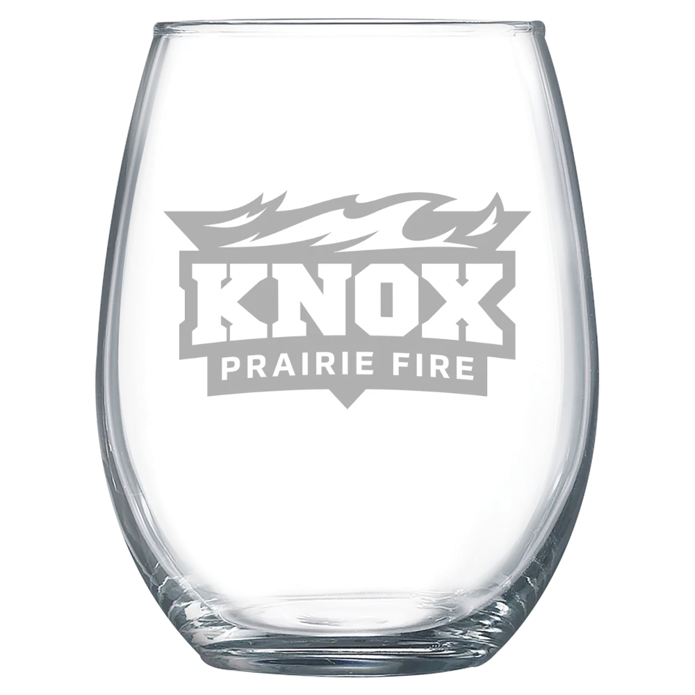 Knox College Polar Camel 15 oz. Stemless Wine Glass