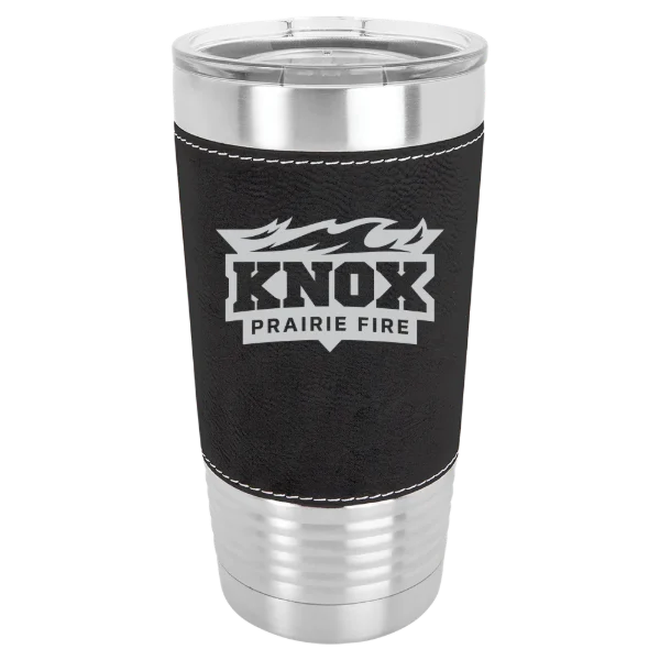 Knox College Polar Camel 20 oz. Leatherette Grip Tumbler with Standard Lid