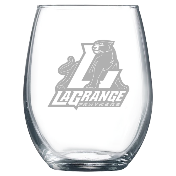 LaGrange College Polar Camel 9 oz. Stemless Wine Glass