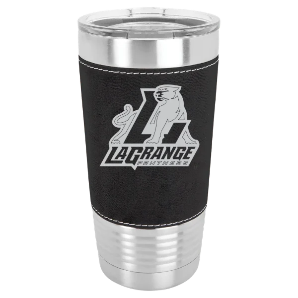 LaGrange College Polar Camel 20 oz. Leatherette Grip Tumbler with Standard Lid