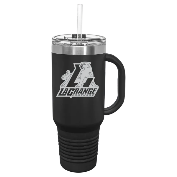 LaGrange College Polar Camel 40 oz. Travel Mug with Snap Lid & Straw