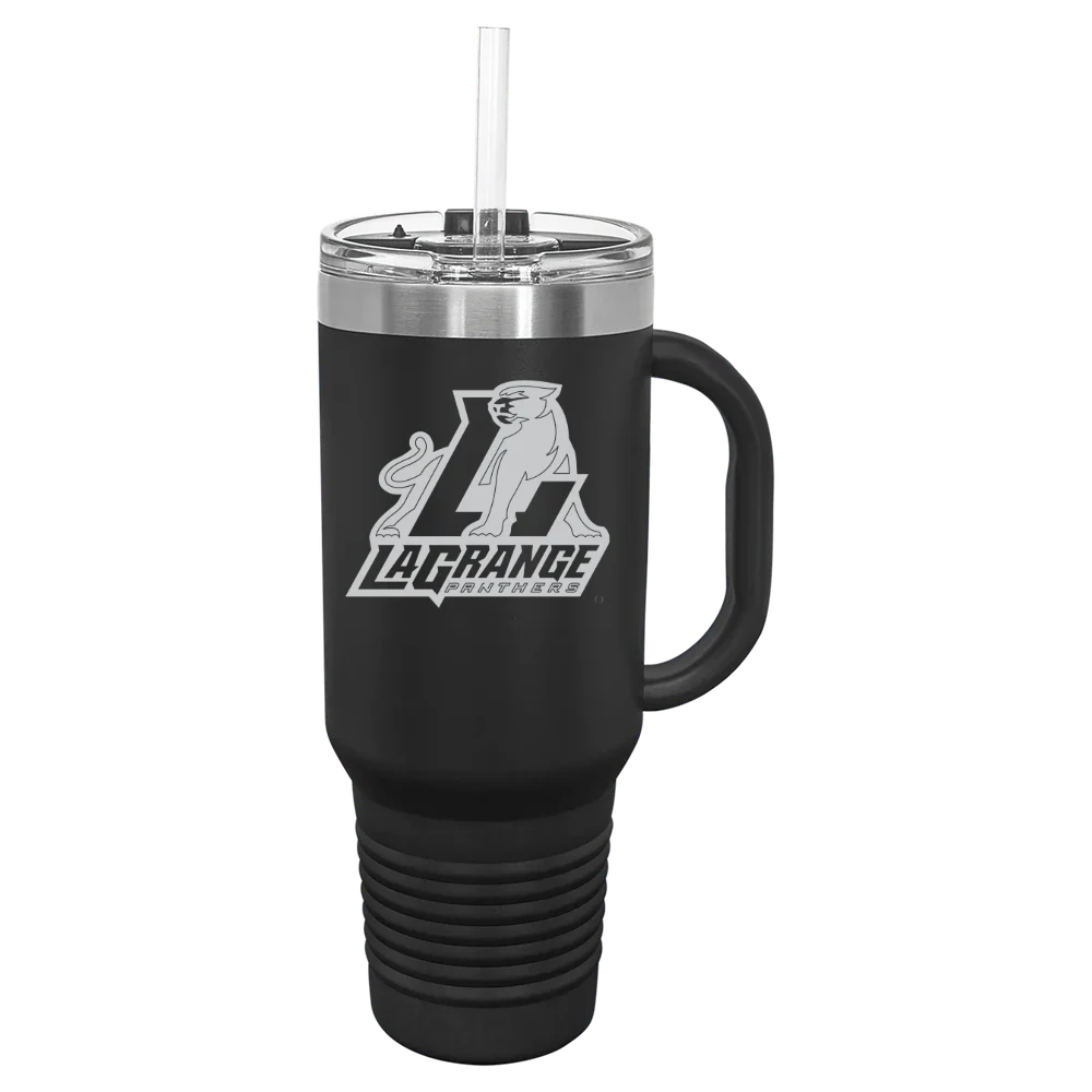 LaGrange College Polar Camel 40 oz. Travel Mug with Snap Lid & Straw