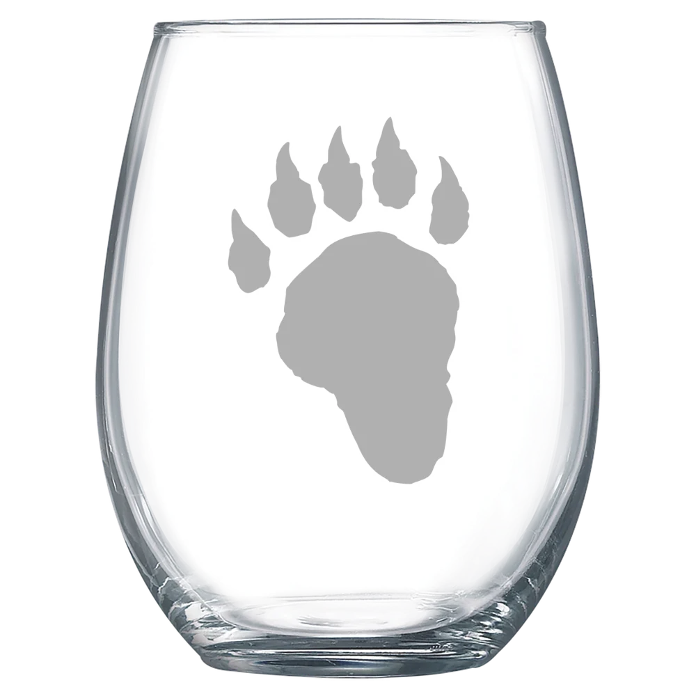 Lake Forest College Polar Camel 15 oz. Stemless Wine Glass