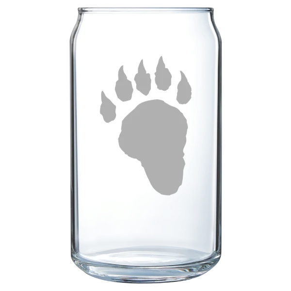 Lake Forest College Polar Camel 16 oz. Can Glass