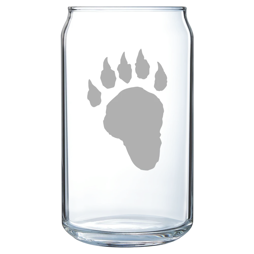 Lake Forest College Polar Camel 16 oz. Can Glass