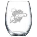 Lakeland University Polar Camel 9 oz. Stemless Wine Glass
