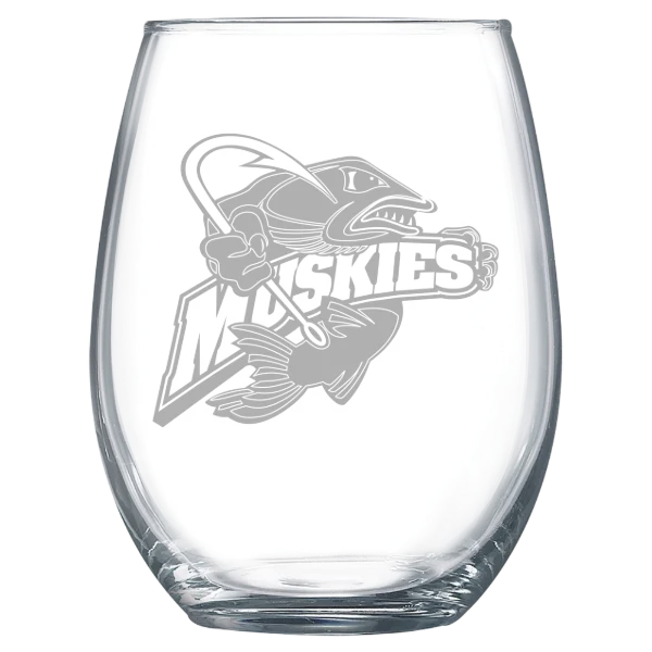 Lakeland University Polar Camel 15 oz. Stemless Wine Glass