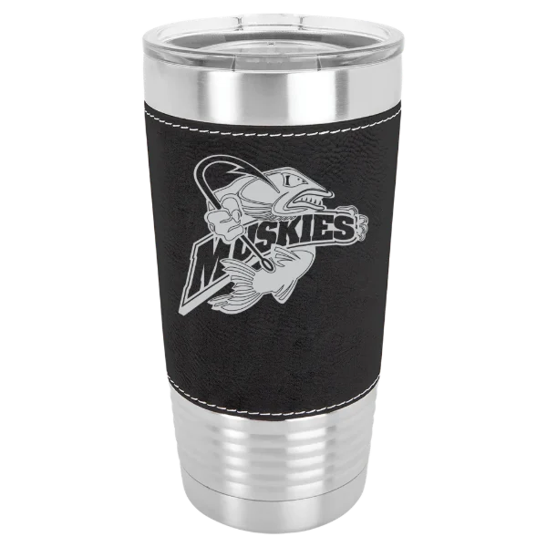 Lakeland University Polar Camel 20 oz. Leatherette Grip Tumbler with Standard Lid