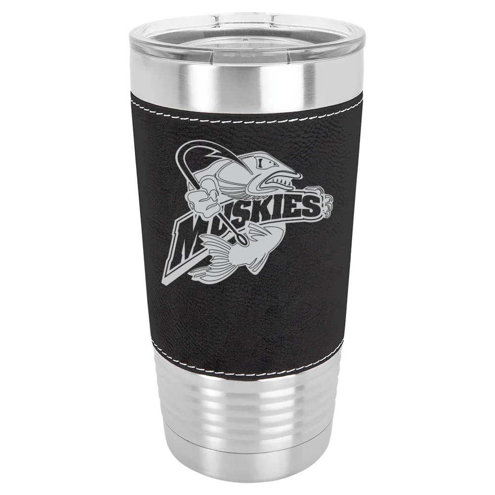 Lakeland University Polar Camel 20 oz. Leatherette Grip Tumbler with Standard Lid