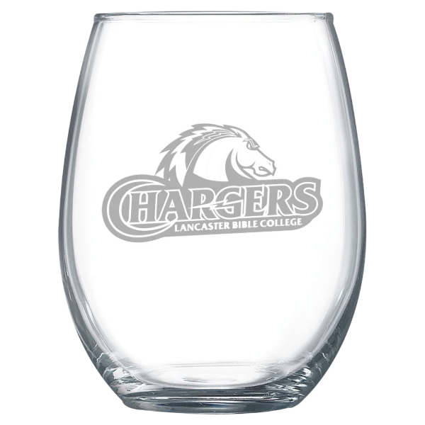 Lancaster Bible College Polar Camel 15 oz. Stemless Wine Glass