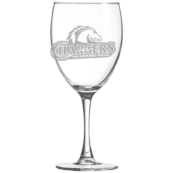 Lancaster Bible College Polar Camel 10 1/2 oz. Wine Glass