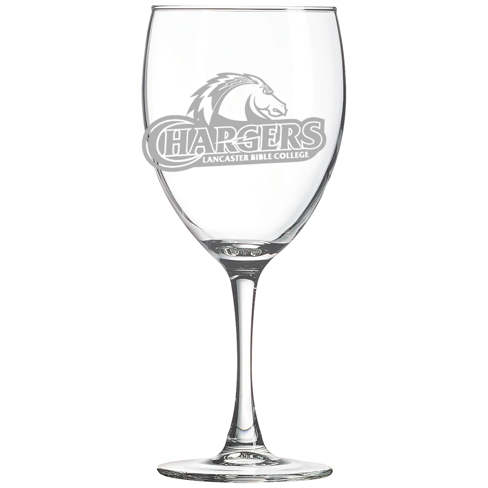 Lancaster Bible College Polar Camel 10 1/2 oz. Wine Glass