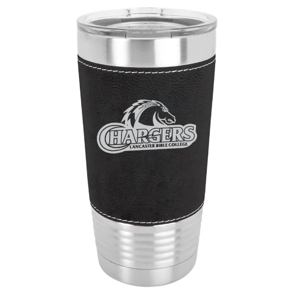 Lancaster Bible College Polar Camel 20 oz. Leatherette Grip Tumbler with Standard Lid