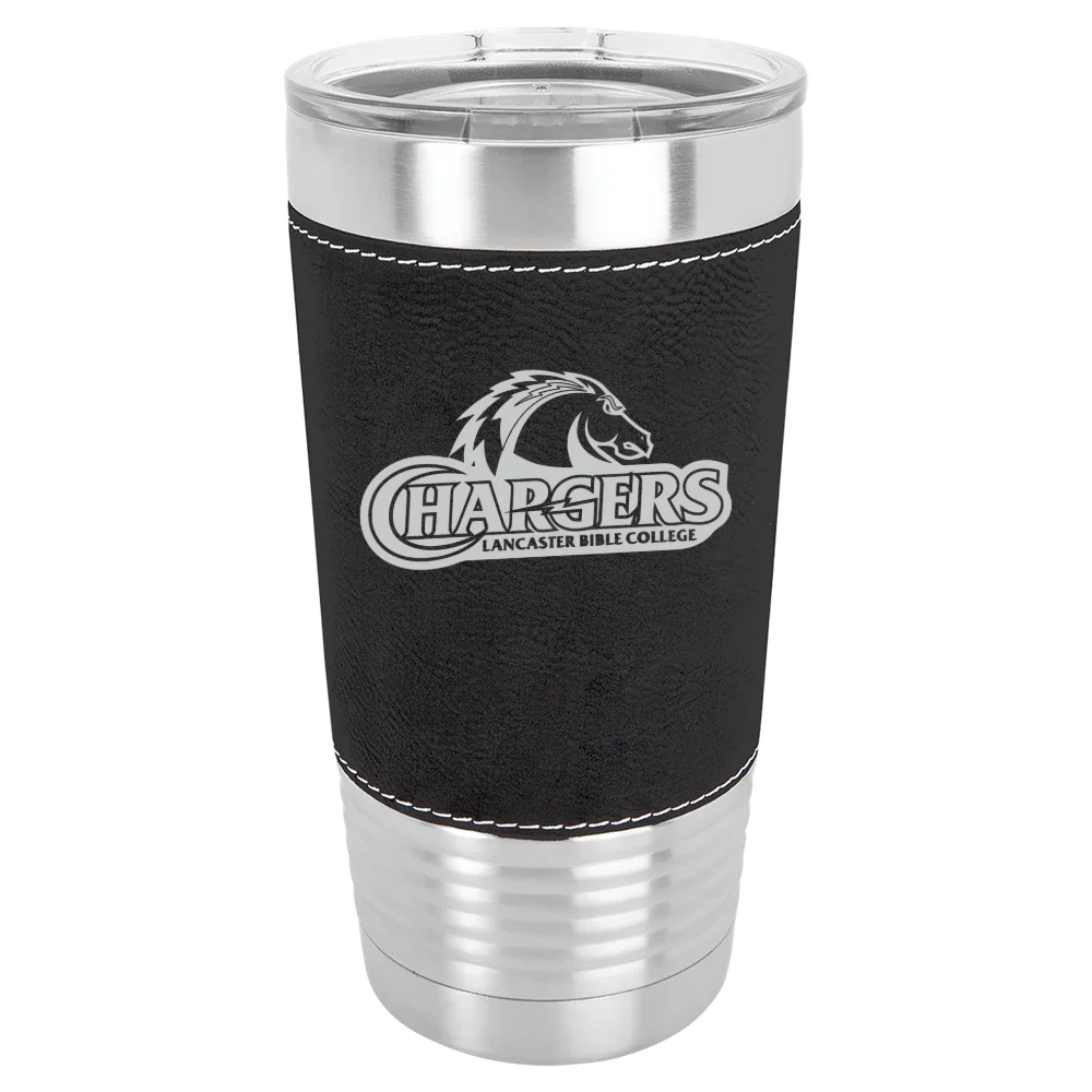 Lancaster Bible College Polar Camel 20 oz. Leatherette Grip Tumbler with Standard Lid