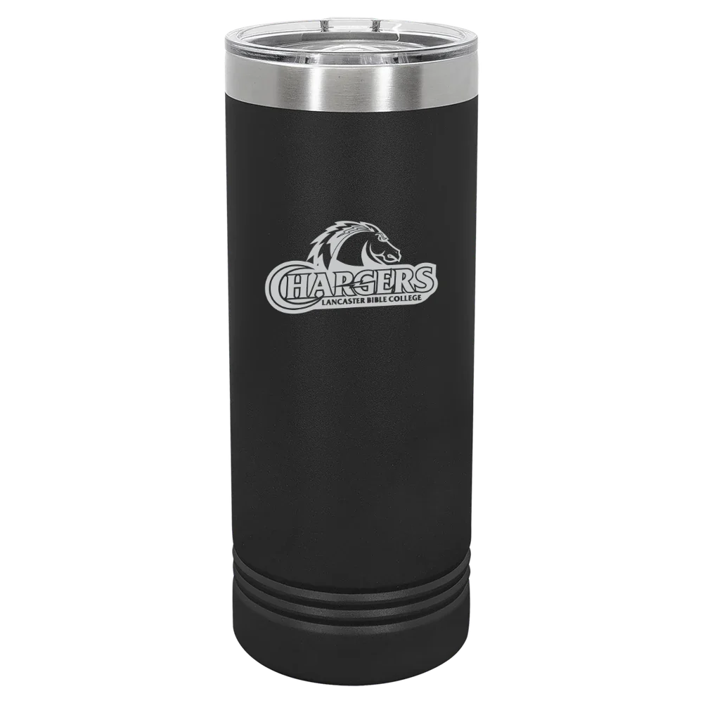 Lancaster Bible College Polar Camel 22 oz. Skinny Tumbler with Slider Lid