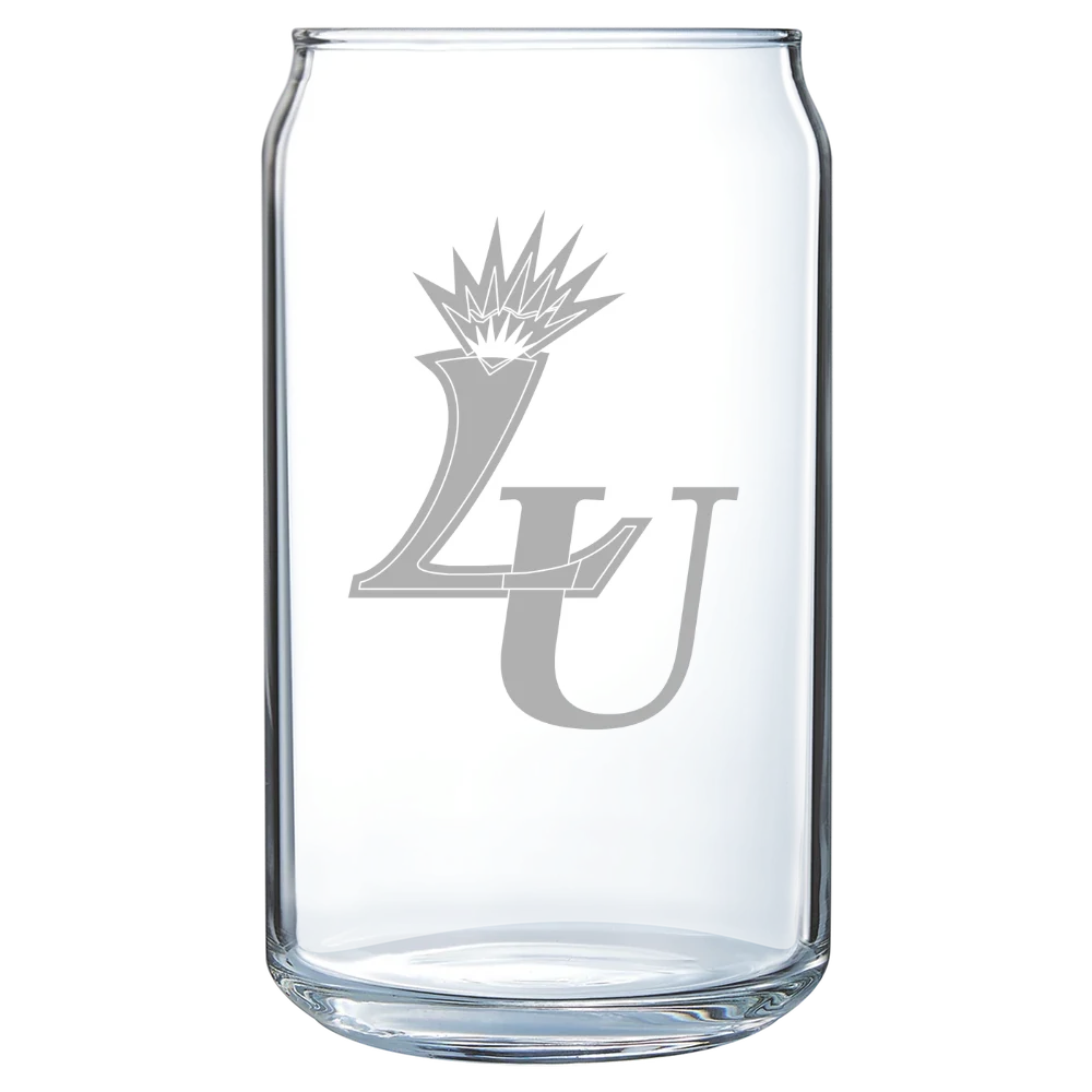 Lasell University Polar Camel 16 oz. Can Glass