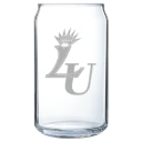 Lasell University Polar Camel 16 oz. Can Glass
