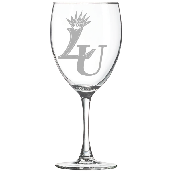 Lasell University Polar Camel 10 1/2 oz. Wine Glass
