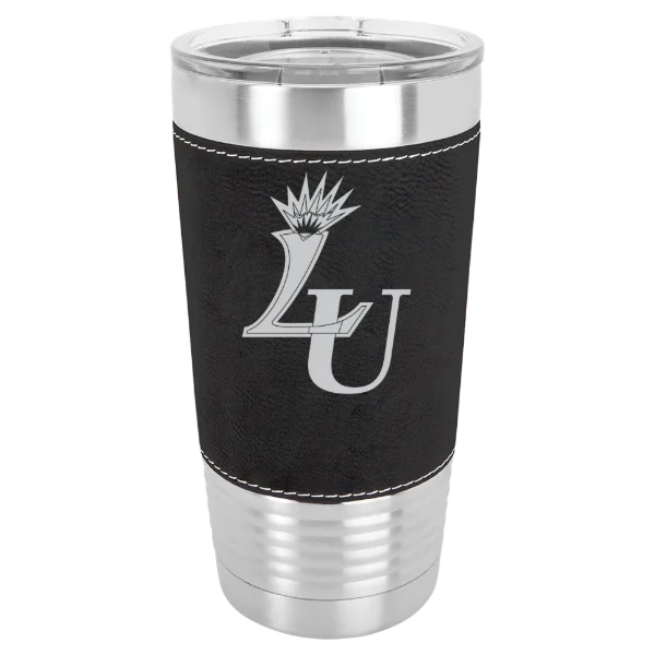 Lasell University Polar Camel 20 oz. Leatherette Grip Tumbler with Standard Lid