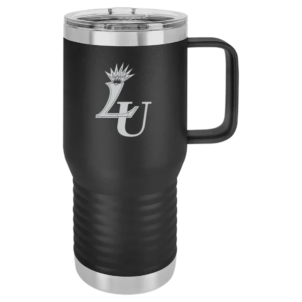 Lasell University Polar Camel 20 oz. Travel Mug with Slider Lid