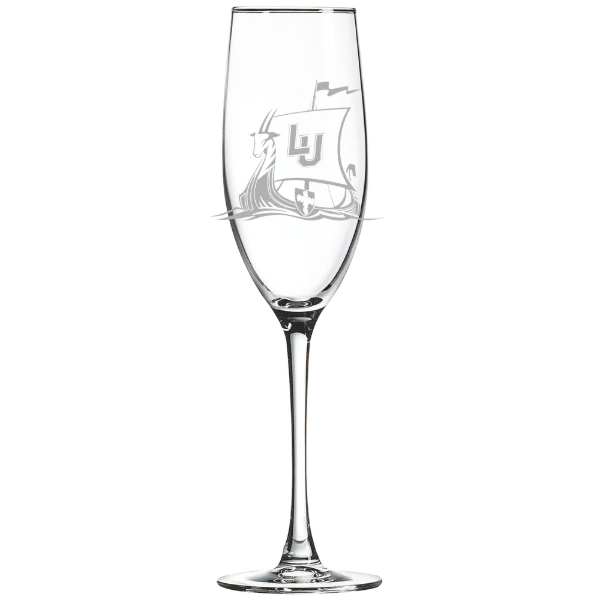 Lawrence University Polar Camel 8 oz. Champagne Flute