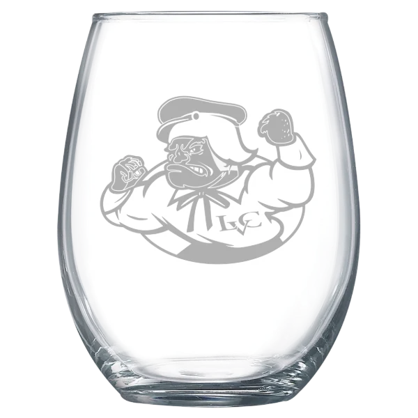Lebanon Valley College Polar Camel 15 oz. Stemless Wine Glass