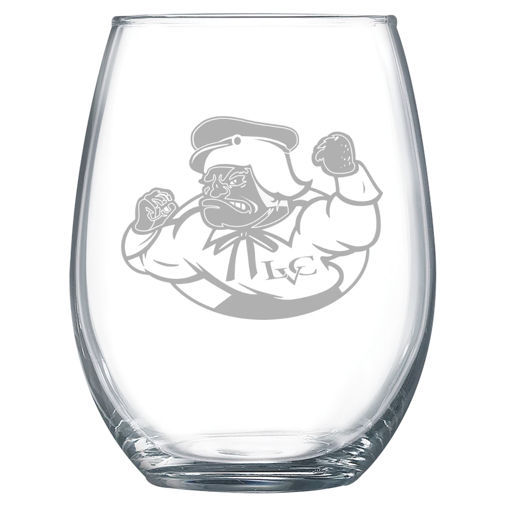 Lebanon Valley College Polar Camel 15 oz. Stemless Wine Glass