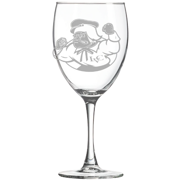 Lebanon Valley College Polar Camel 10 1/2 oz. Wine Glass