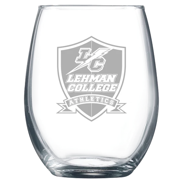 Lehman College Polar Camel 9 oz. Stemless Wine Glass
