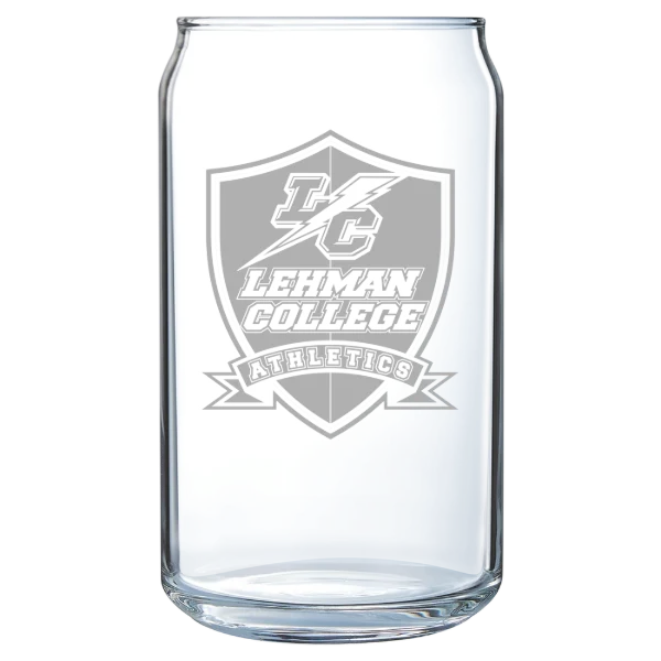 Lehman College Polar Camel 16 oz. Can Glass