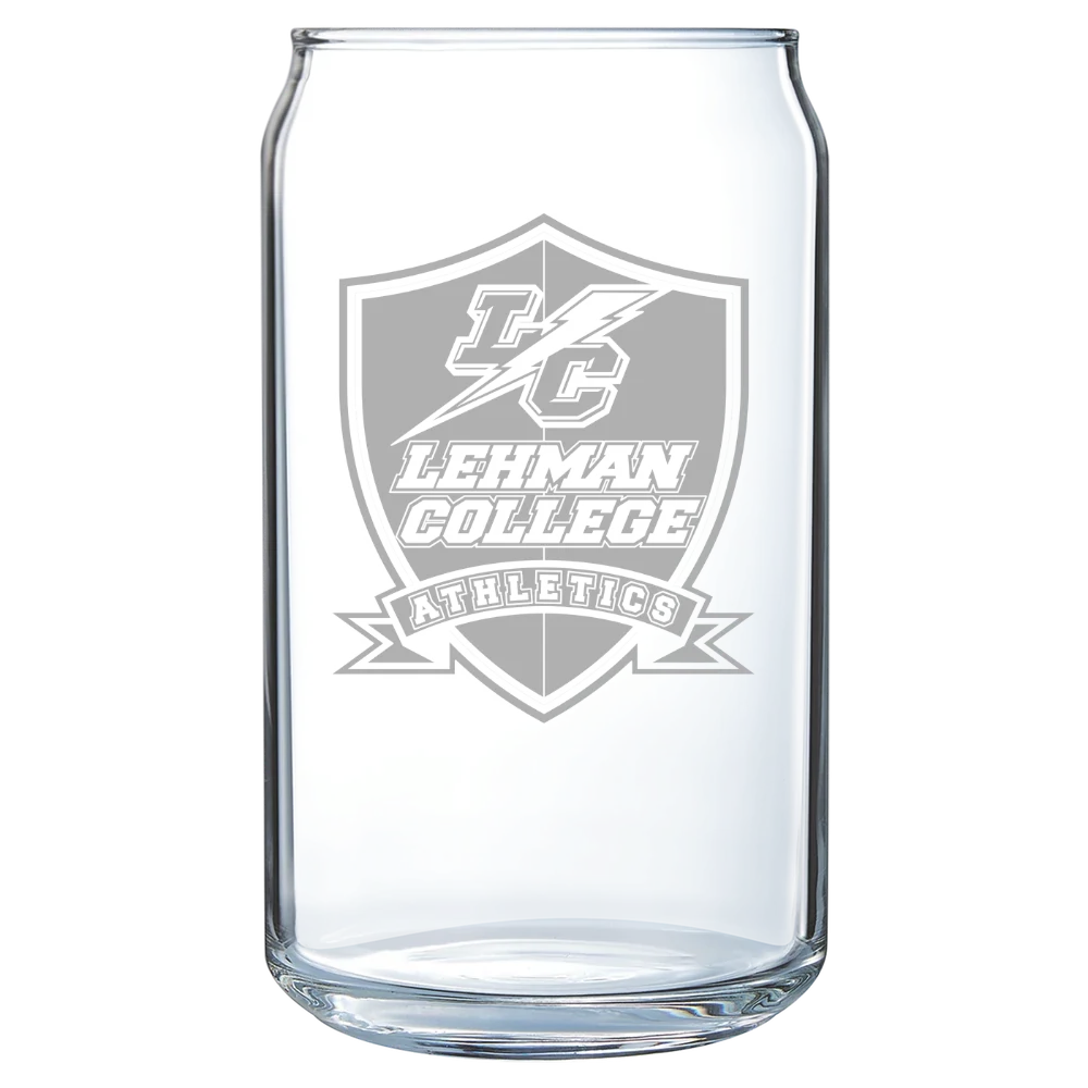 Lehman College Polar Camel 16 oz. Can Glass