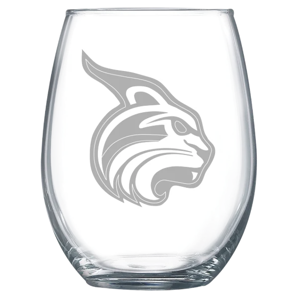 Lesley University Polar Camel 15 oz. Stemless Wine Glass