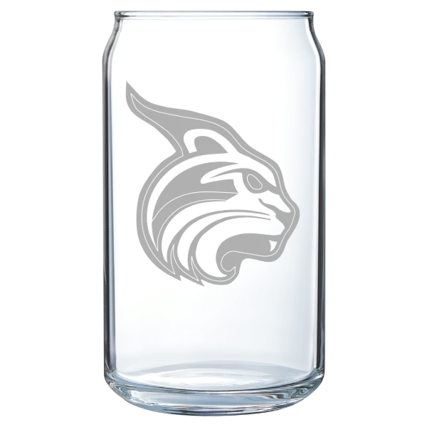 Lesley University Polar Camel 16 oz. Can Glass