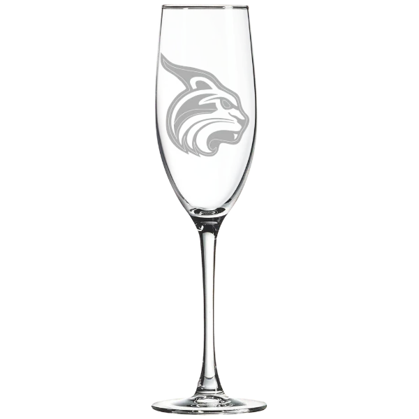 Lesley University Polar Camel 8 oz. Champagne Flute