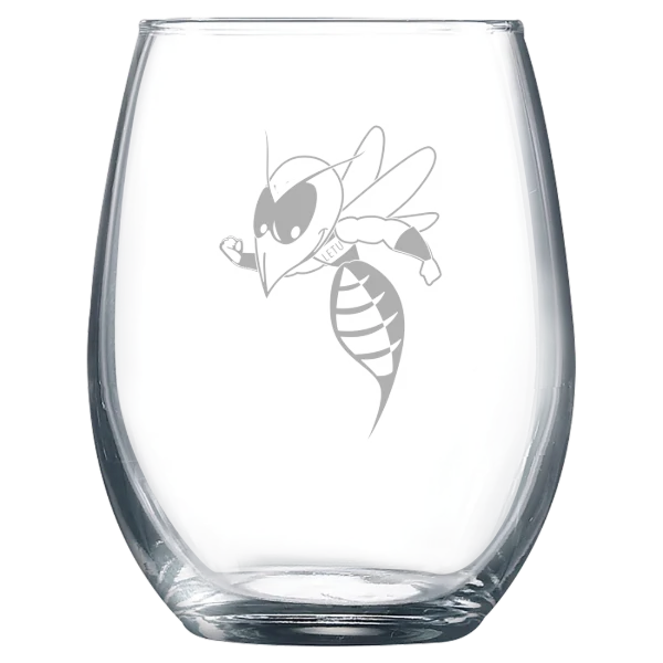 LeTourneau University Polar Camel 9 oz. Stemless Wine Glass
